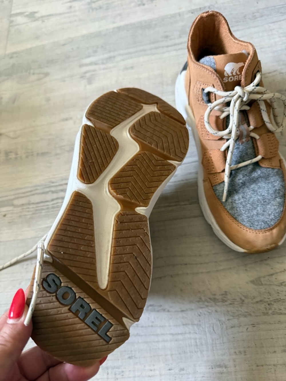 Sorel kinetic Rnegd Caribou Sneaker boot in Towny/Buff color - Picture 6 of 7